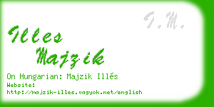 illes majzik business card